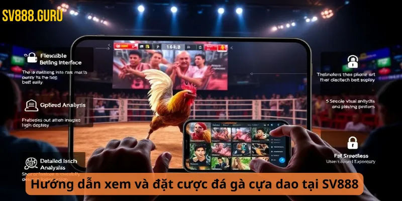 Hướng dẫn xem và đặt cược đá gà cựa dao tại SV888